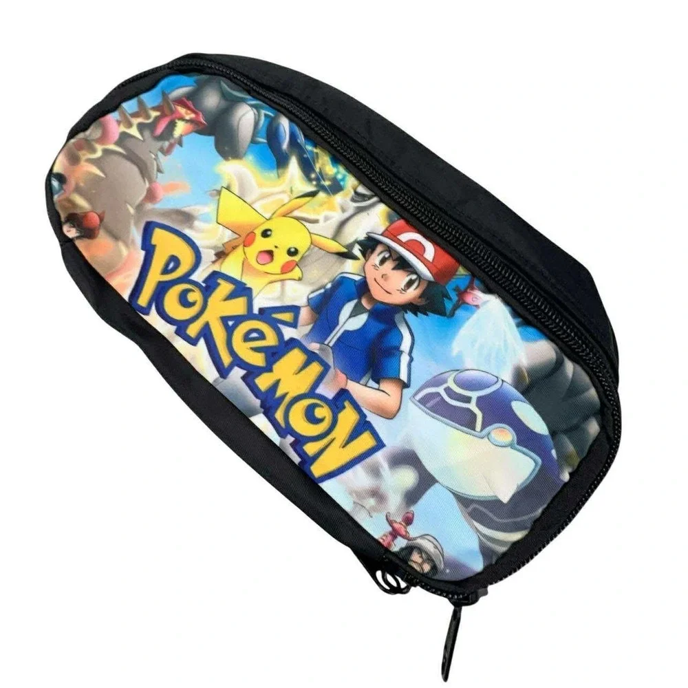 Pokemon Nintendo switch Pencil Case Double Zip Pikachu School Supply‎ Travel NEW